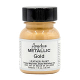 Metallic Gold Leather Paint by Angelus 29.5ml