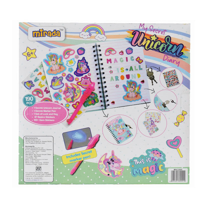 Mirada My Secret Unicorn Diary