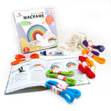 iCraft Rainbow Macrame Wall Hanging Kit for Kids & Beginners iCraft