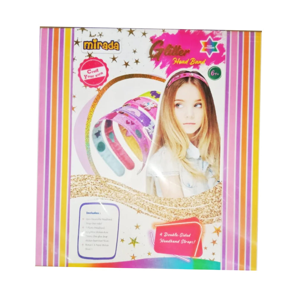 Mirada Craft Your Own Glitter Head Band Kit