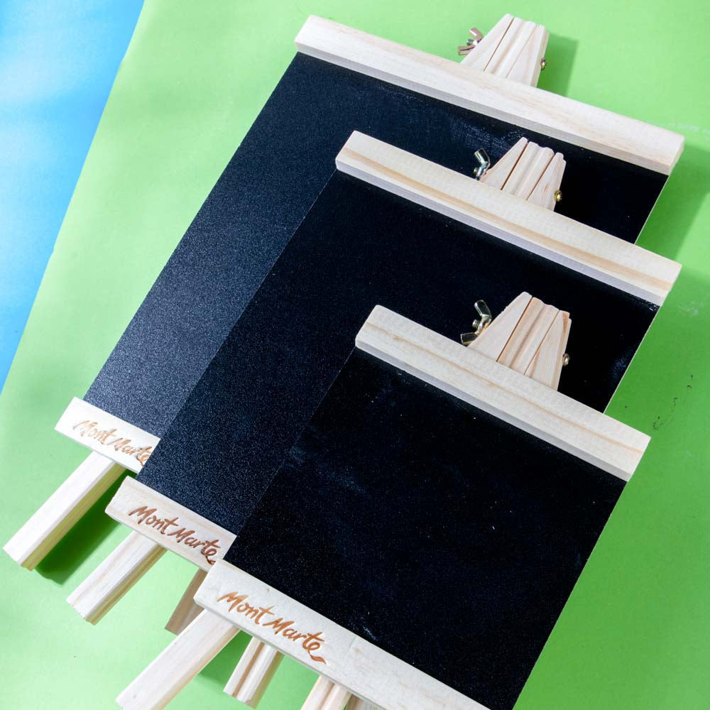 Mont Marte Chalkboard Easel Discovery Medium 28.5cm Pine