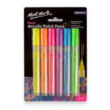 Mont Marte Fluoro Acrylic Paint Pens Signature 6pc Broad Tip
