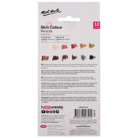 Mont Marte Signature Skin Colour Pencils Mont Marte