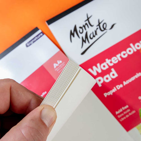 Mont Marte Watercolour Pad A4 300gsm 12 Sheets Rough Texture