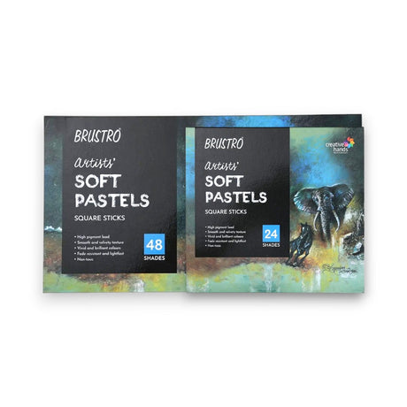 Brustro Soft Pastels Set of 24 and 48  Assorted Brilliant C