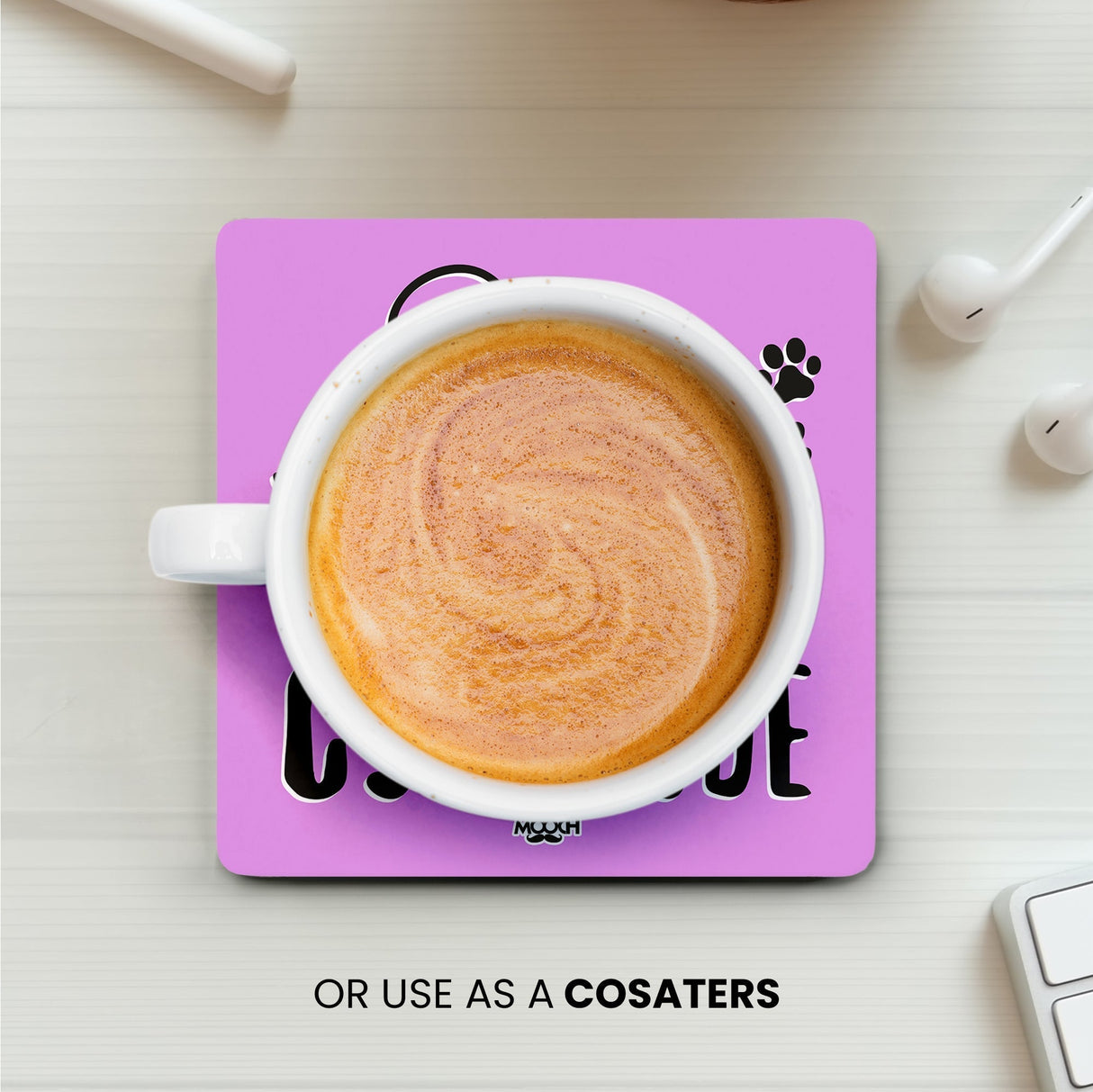 Mooch Magnetic Coaster - Paw Sitive Catitude Mooch