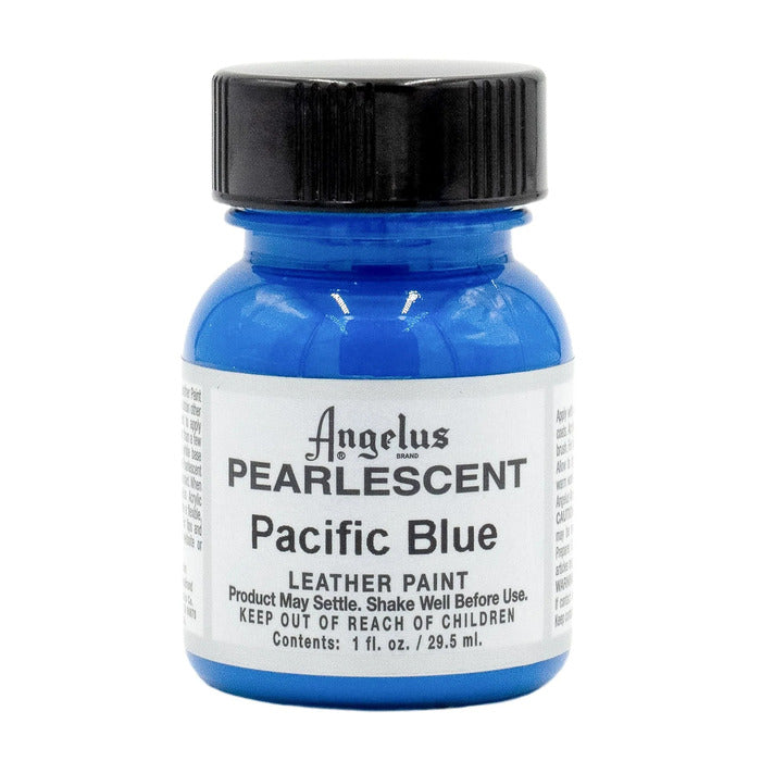 Angelus Pearlescent Pacific Blue Leather paint 29.5ml.