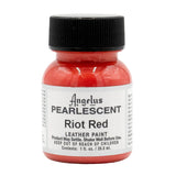 Angelus Pearlescent Riot Red Leather paint 29.5ml.