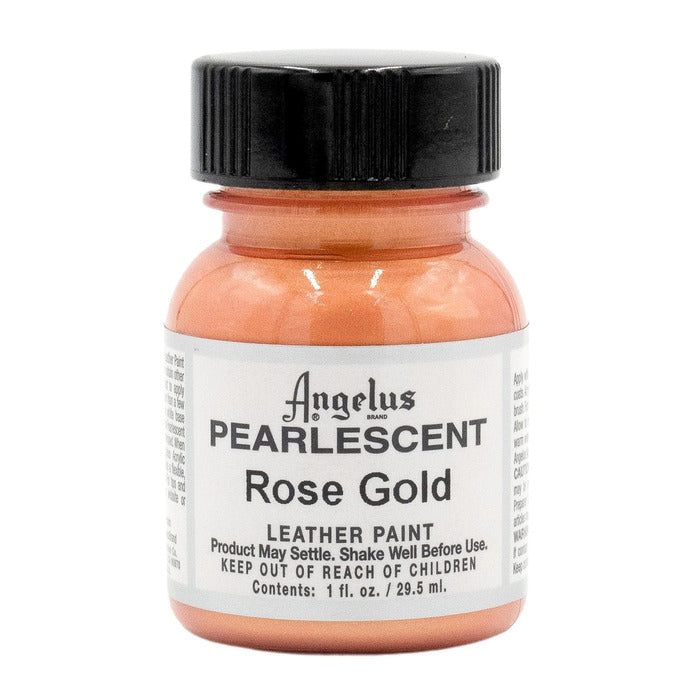 Angelus Pearlescent Rose Gold Leather paint 29.5ml.