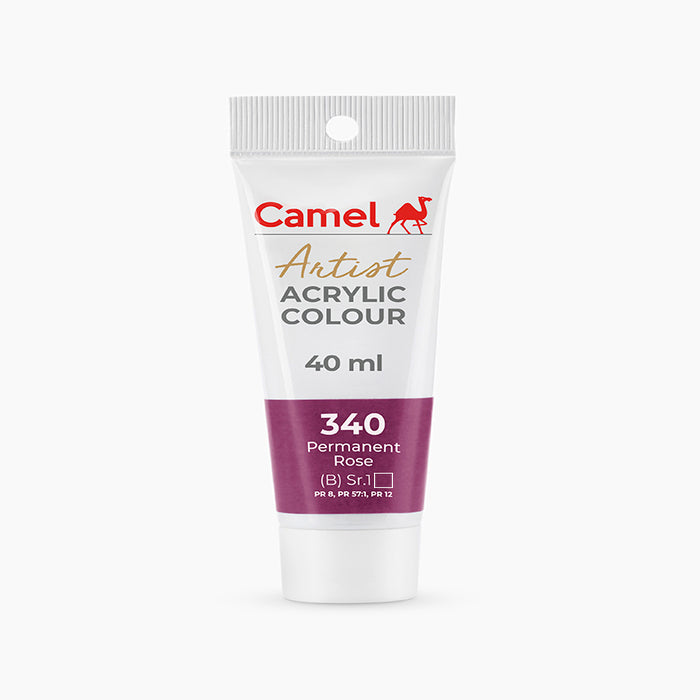 Camel Artist  Acrylic Colour - 40ml - Permanent Rose.