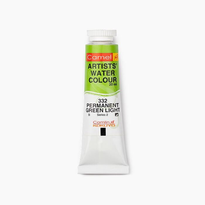 Camel Artists Water Color 20ml Permanent Green Light Shade