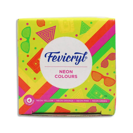 PIDILITE FEVICRYL NEON COLOURS SET of 4 Pidilite