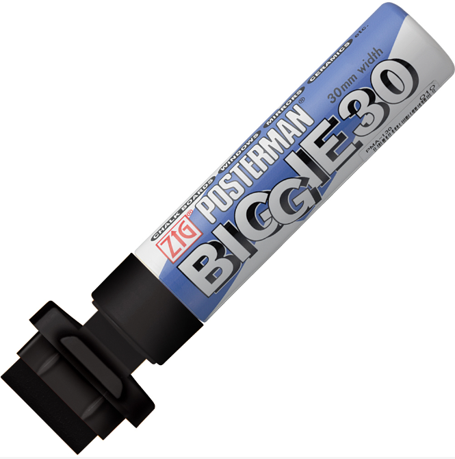 ZIG Posterman Acrylic Biggie 30mm Black