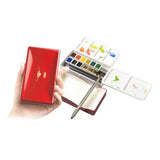 Holbein Artists Watercolour Half Pan Set of 12 Colours