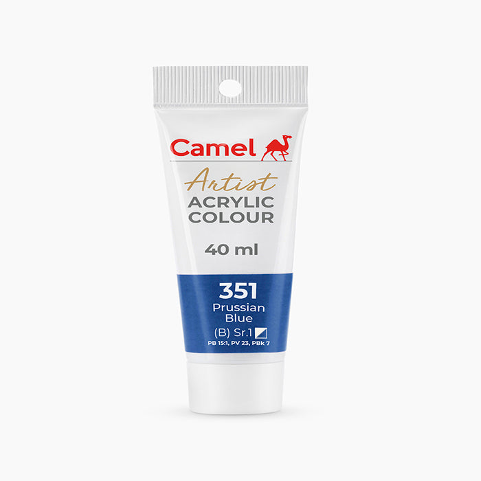 Camel Artist  Acrylic Colour - 40ml - Prussian Blue.