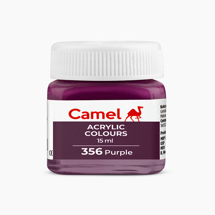 Camel acrylic colors 15ml tube in Purple Shade.