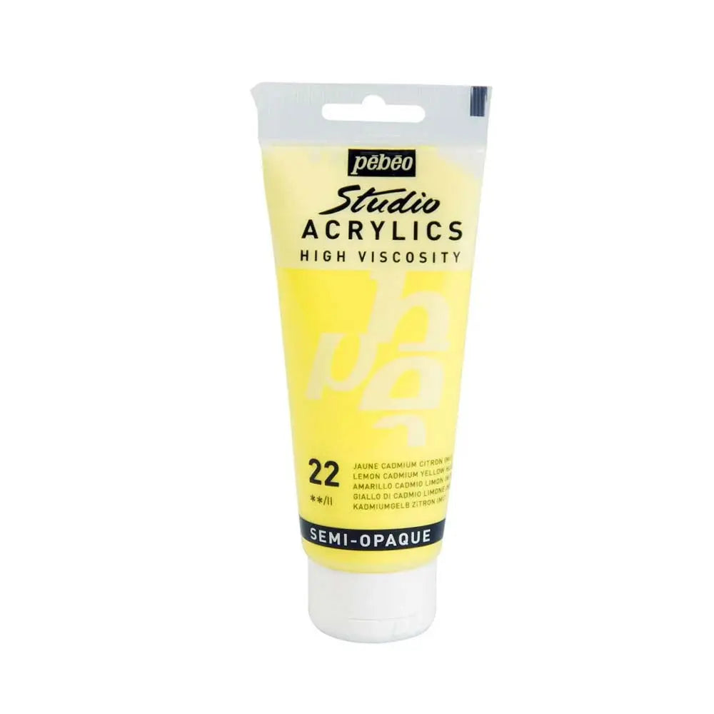 Pebeo High Viscosity Studio Acrylics  100ml (Loose) Pebeo