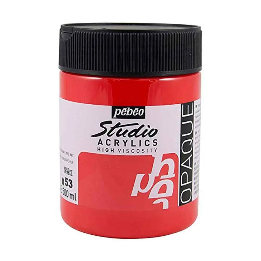 Pebeo High Viscosity Studio Acrylics  500ml (Loose) Pebeo