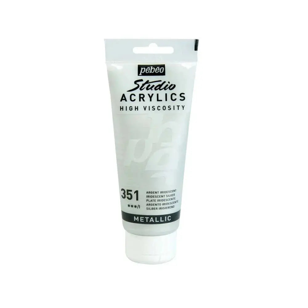 Pebeo High Viscosity Studio Acrylics Iridescent 100ml (Loose) Pebeo
