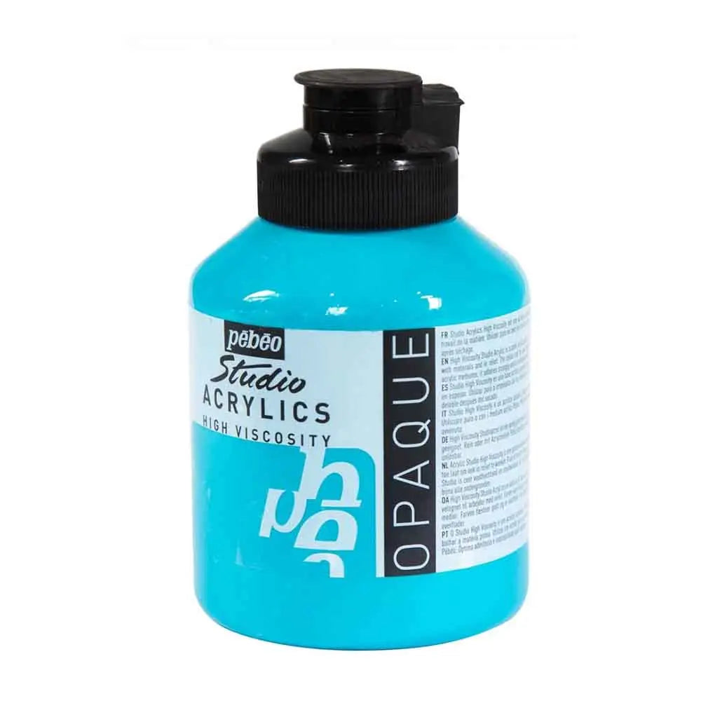 Pebeo Studio Iridescent Acrylic Paints / Colours High Viscosity 500ml (Loose) Pebeo