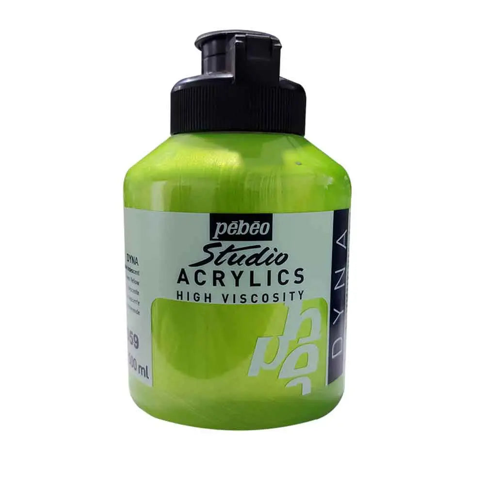 Pebeo Studio Iridescent Acrylic Paints / Colours High Viscosity 500ml (Loose) Pebeo