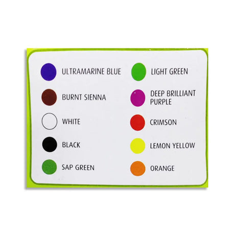 Pidilite Fevicryl Fabric Colours Soft Set - 10 Shades Promo Pack Pidilite