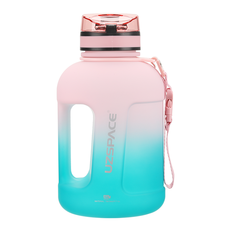 Uzspace Gradient Tritan Water Bottle BPA Free Leakproof Gym Bottle