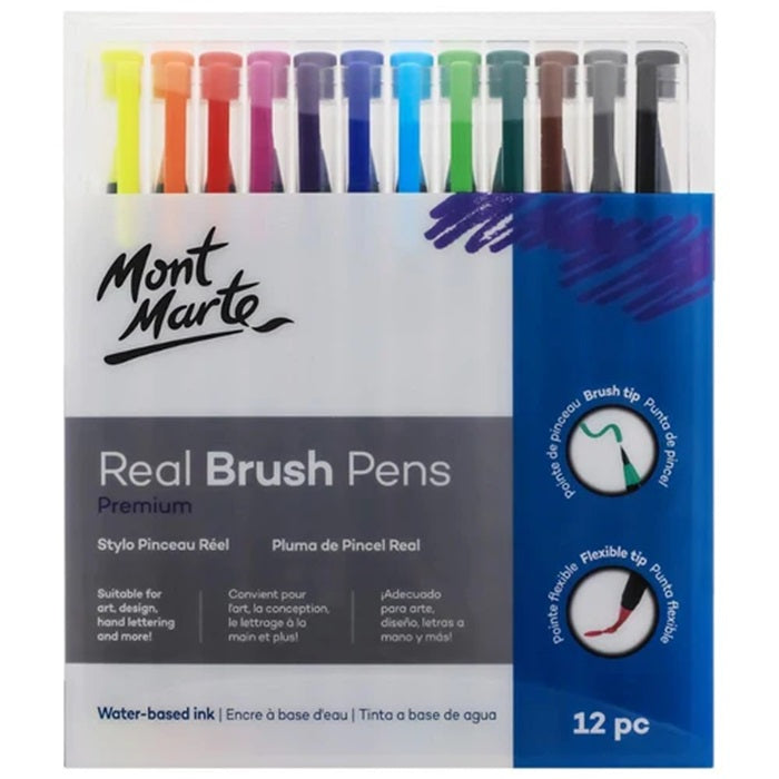 Mont Marte Premium Real Brush Pens Sets – Artstation