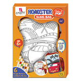 iCraft ROADSTER DIY Sling Bag Kit - Car Design for Kids iCraft