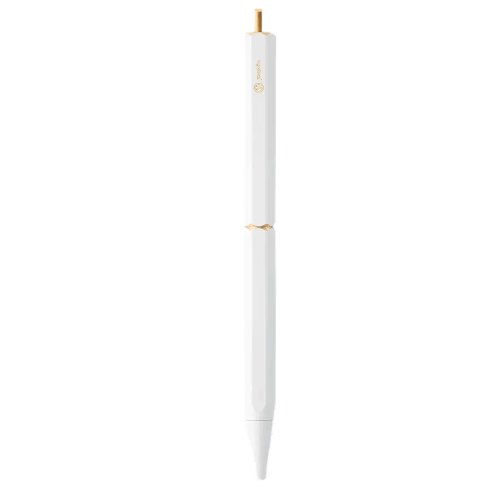 Ystudio | Ballpoint Pen | Classic Revolve | Portable Brassing | White YSTUDIO
