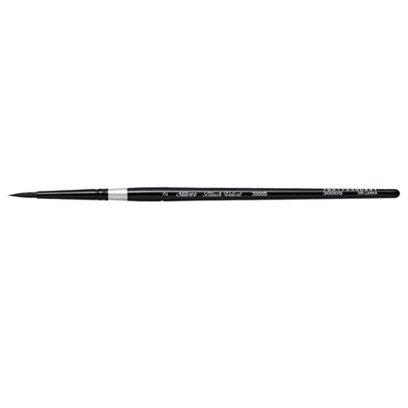 Silver Black Velvet Round Brush- 3000S Silver
