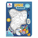iCraft SPACE Sling Bag DIY Kit for Kids - Paint & Carry iCraft