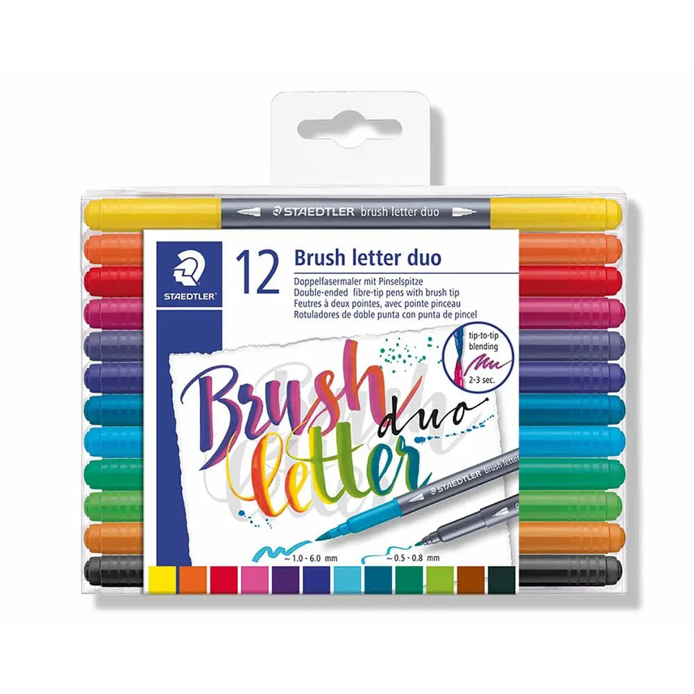 Staedtler 12 Brush Letter Duo Set Staedtler