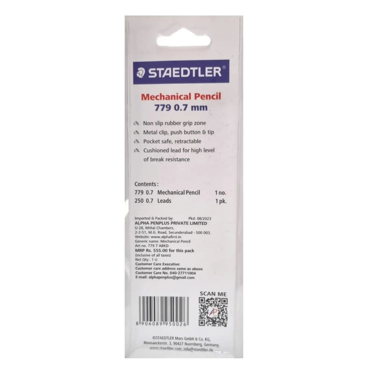 Staedtler Graphite 779 0.7mm Mechanical Pencil with 1 Pack lead Staedtler