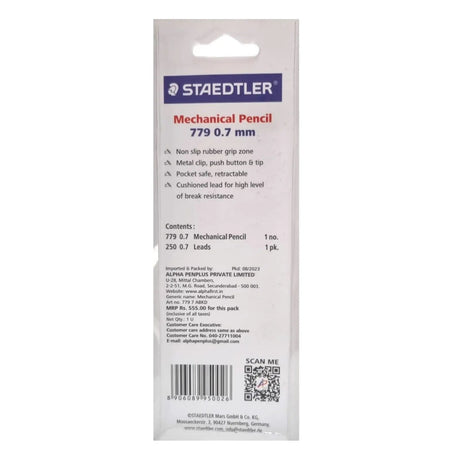 Staedtler Graphite 779 0.7mm Mechanical Pencil with 1 Pack lead Staedtler