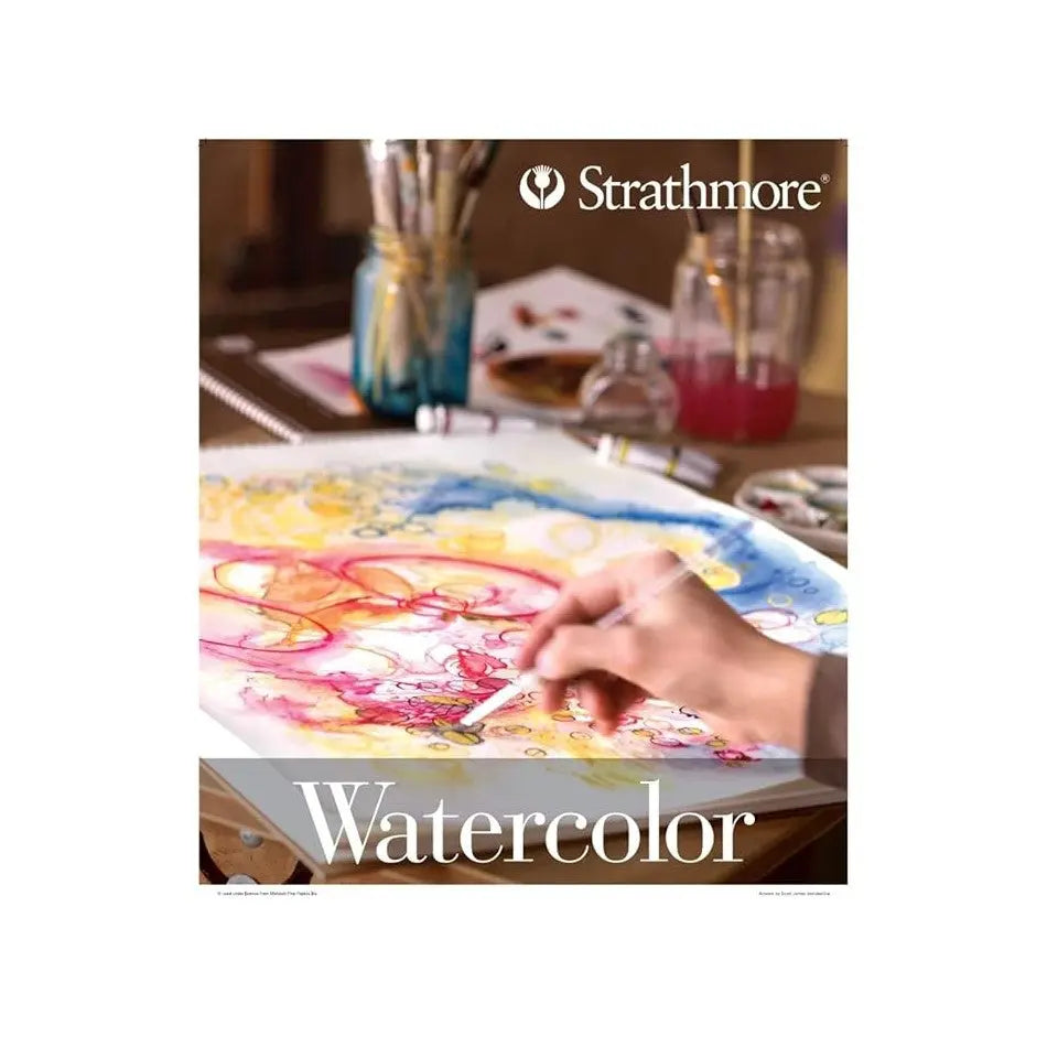 Strathmore 400 Series Watercolor Paper 12 SHT,300 GSM - 5.5"x 8.5"(298-103) Canvazo