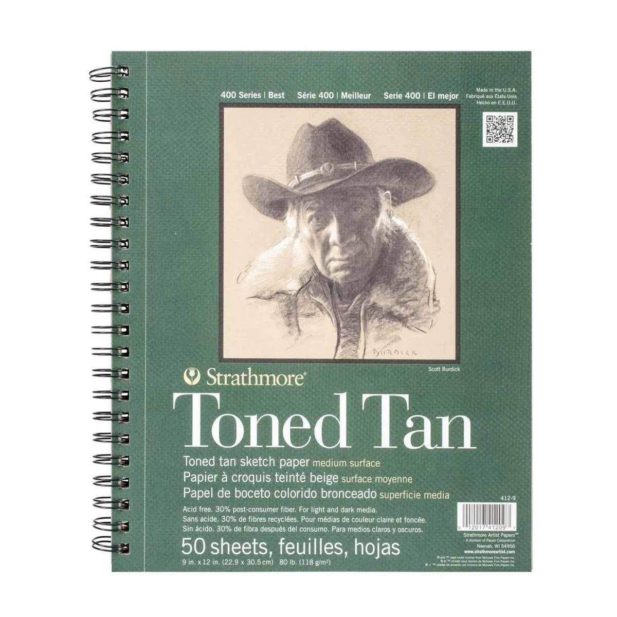 Strathmore Pattern 2695 Strathmore Spiral Toned Tan Sketchpad 400 Series - Canvazo – Artstation