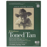 Strathmore Spiral Toned Tan Sketchpad 400 Series Strathmore