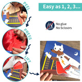 Chalk And Chuckles Fabulous Foil Art Kit - Superhero Animals for Kids Canvazo