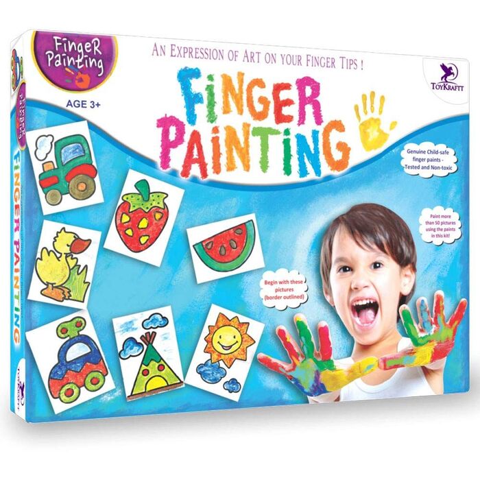 A BOX OF EXPRESSION OF FINGER PAINTING