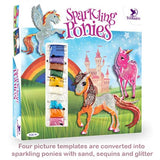 Sparkling Ponies: Sand And Sequin Art