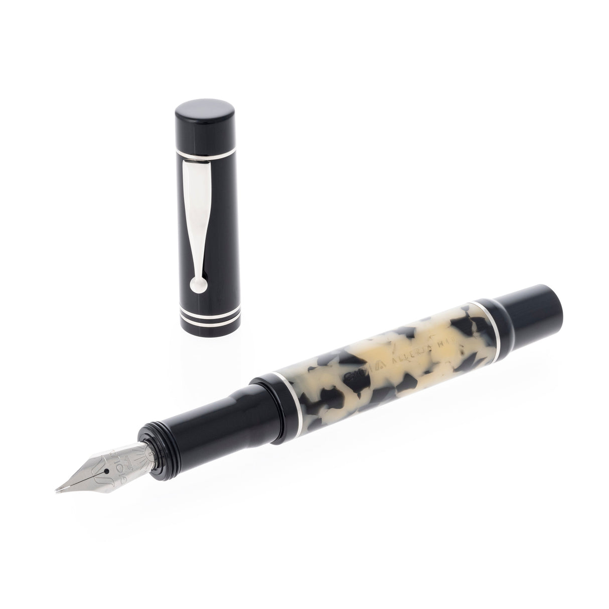 Gioia | Alleria | Fountain Pen | Tramonto | Shinny Black | Rhodium Trims Gioia