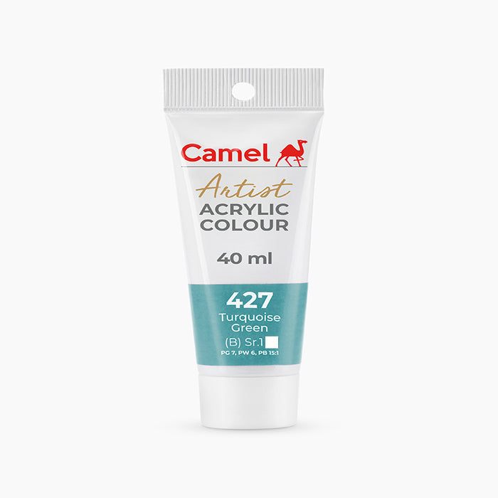 Camel Artist  Acrylic Colour - 40ml - Turquoise Green.