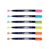 Tombow Fundenosuke Brush Pen - 6 Neon Colour Set Tombow