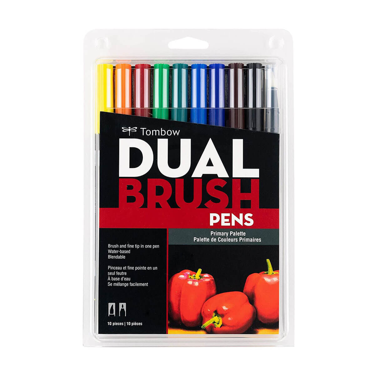 Tombow Dual Brush Pen Set of 10 – Muted Palette