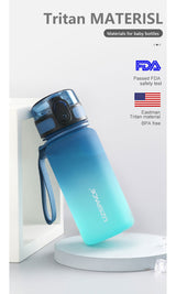 Uzspace Gradient Tritan Water Bottle BPA Free Leakproof Gym Bottle
