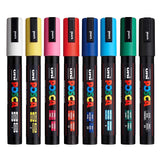 Uniball Posca 5M Markers with Medium Point Pen Tips for Fabric, Glass Paint, Metal Paint Posca