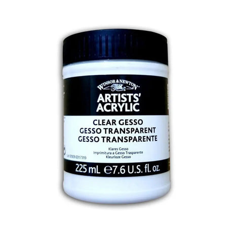 Winsor & Newton Artists Acrylic - Clear Gesso Jar 225ml Winsor & Newton