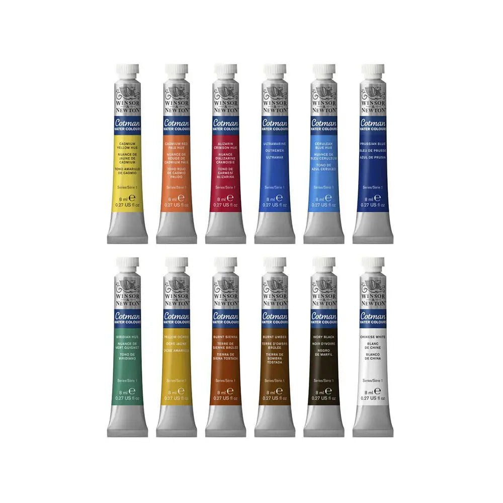 Winsor & Newton Cotman Water Colours - 12 Tubes Set Winsor & Newton