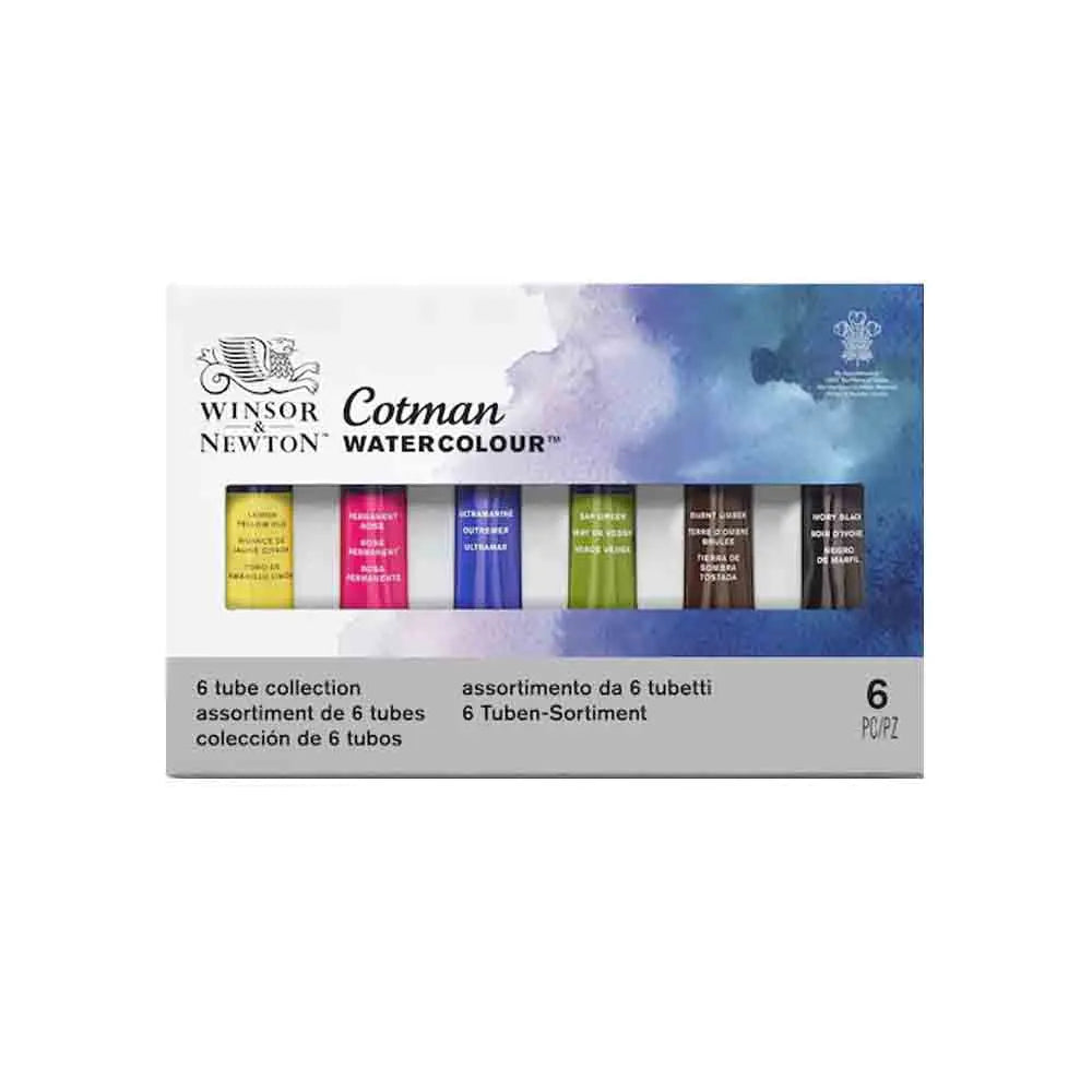 Winsor & Newton Cotman Water Colours - 6 Tubes Set Winsor & Newton